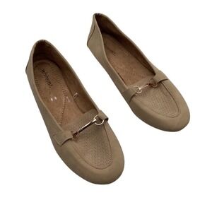 White Mt Women's Selie Loafers Brown Faux Suede Size 10W Casual